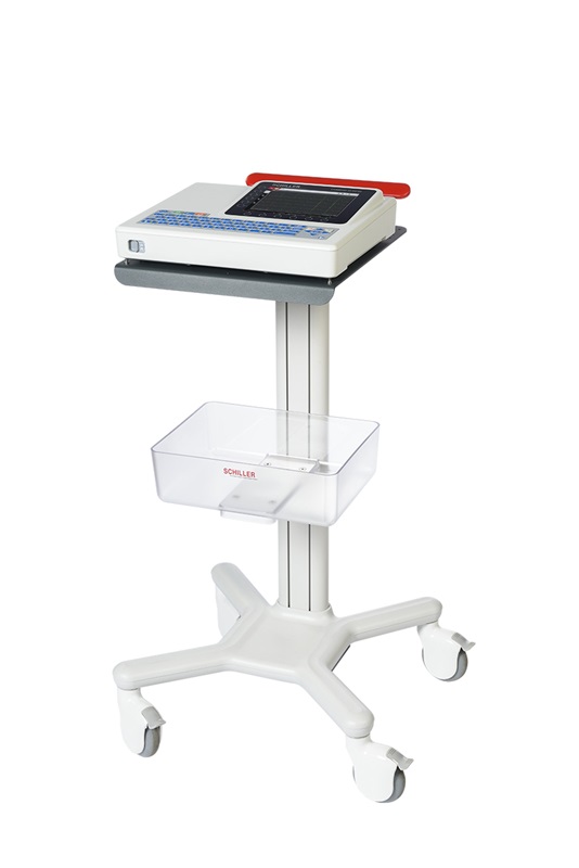 Resting 12 Channel ECG System On Trolley